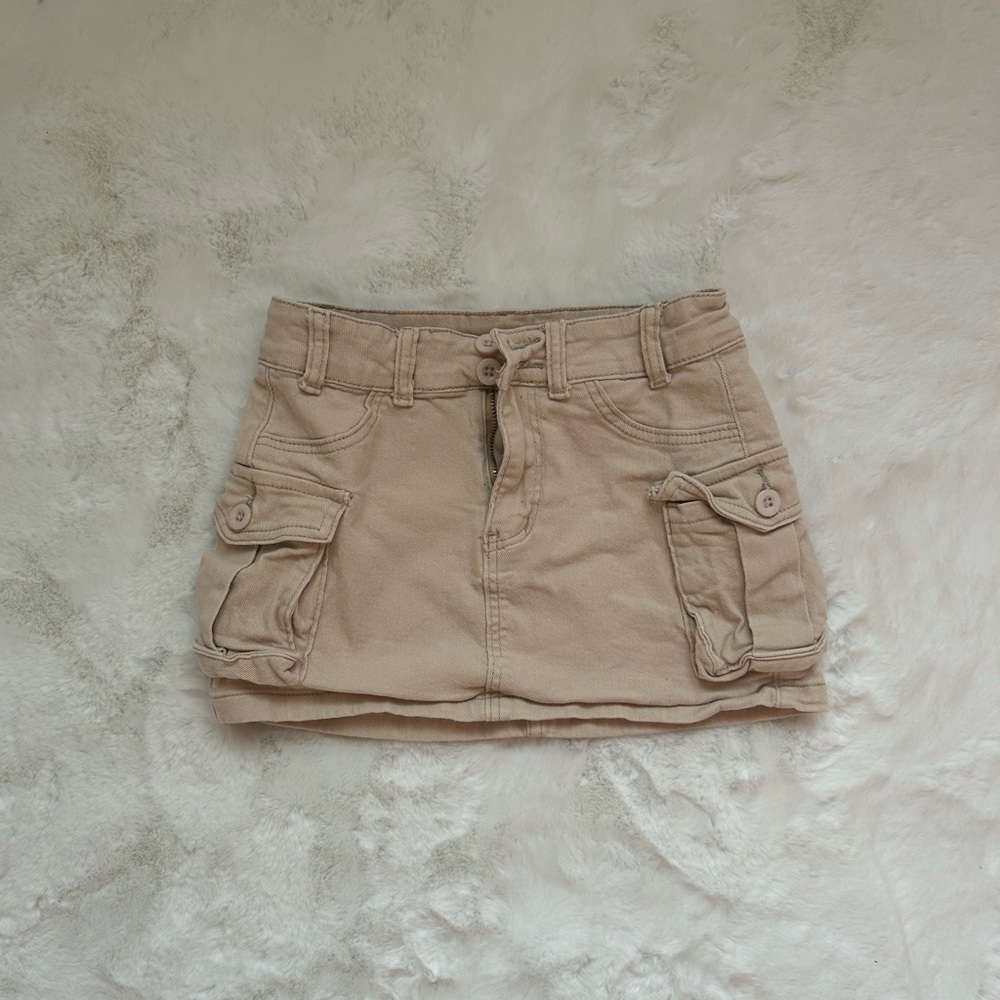 cargo mini skirt